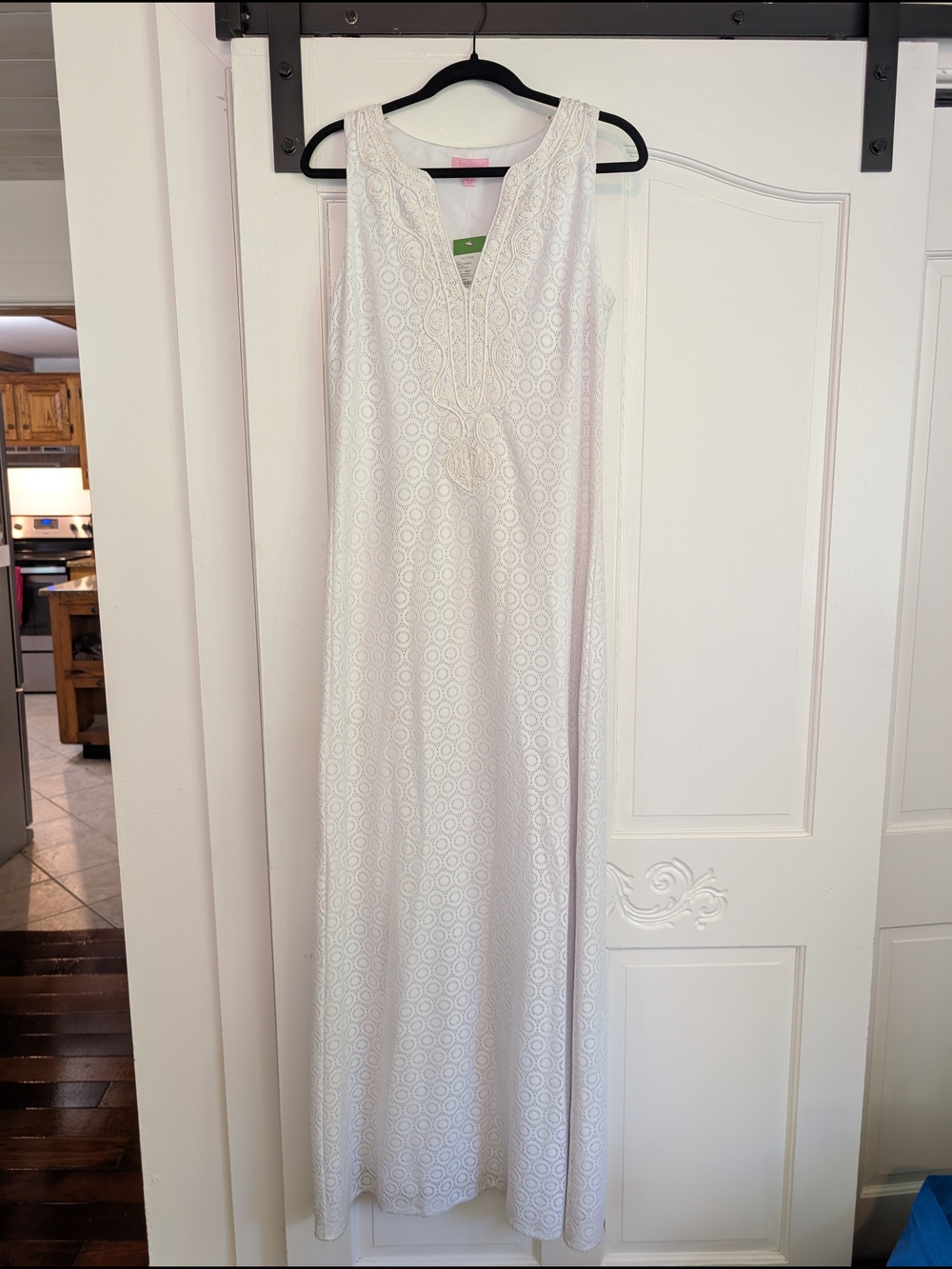 Lilly Pulitzer White Embroidered V-Neck Dress NWT